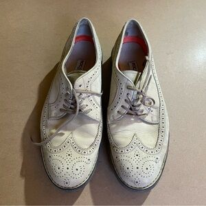 Rockport Cream Leather Brogue Shoes
